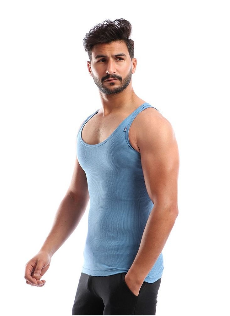COTTONIL Bundle Of Five Solid Slip On Ribbed Sleeveless Undershirt  - Image 5
