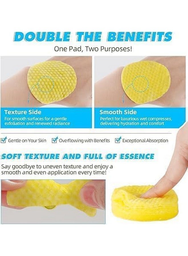 Turmeric Cleansing Pads for Dark Spots, Skin Brightening & Acne Prevention, with Vitamin B5, Vitamin C, Turmeric Infused Foaming Exfoliating Pads, for Face for All Skin Types -60PCS (pack of 2) - Image 3