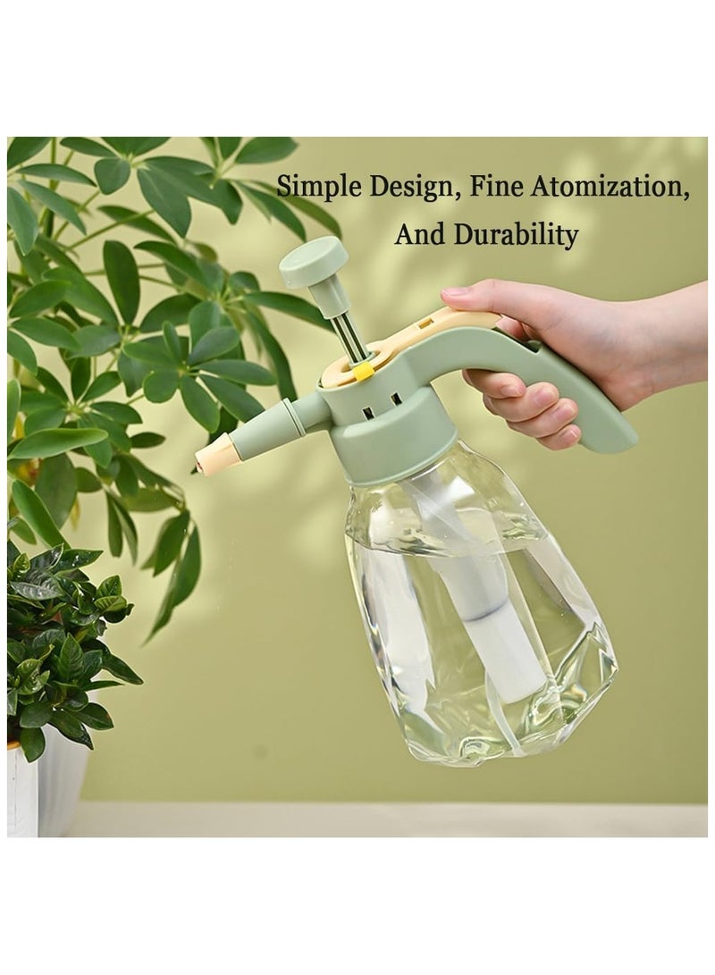 1 Pcs Plant Mister Spray Bottle, 1.5L Pressure Plant Mister with Top Pump with Adjustable Nozzle, Hand Pump Garden Water Sprayer for Indoor/Outdoor Plants Garden Flowers (Green) - Image 2