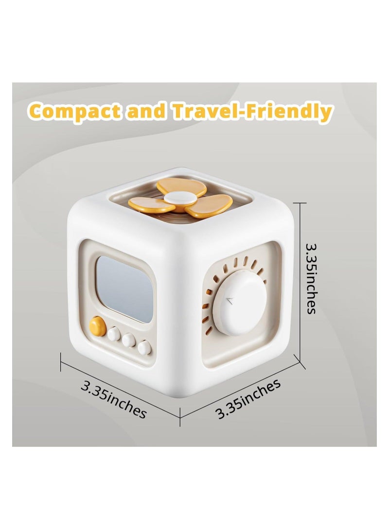 Captaintech Toy Rubik's Cube, Toddler Busy Cube -Educational Travel Toy for 1-3-Year-Olds, Promotes Fine Motor Skill Development, Ideal 1st Birthday Gift for 12-month-olds - Image 2