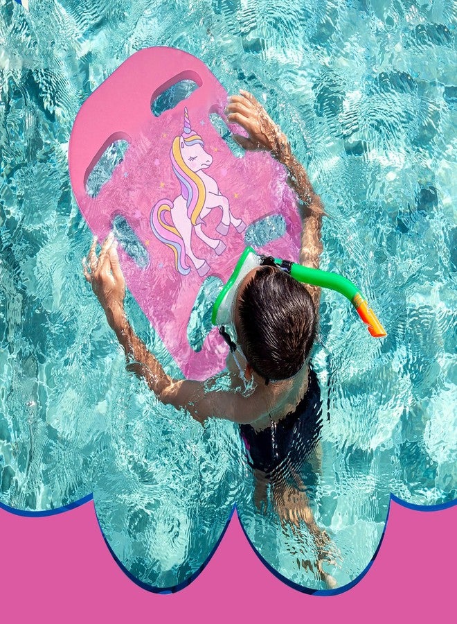 Relaxgiant Kids Toddler Kickboard for Pool Swimming Training Cartoon Unicorn Kickboard with 6 Hole Handles Lightweight EVA Swim Accessories Equipment for Adult Beach - Image 2