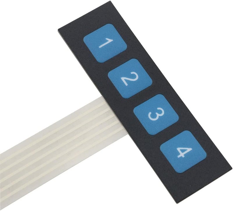 كلاراكو klarako 4PCS Matrix Array 4 Key Membrane Switch Keypad Keyboard Membrane 1x4 Keypad - Image 3