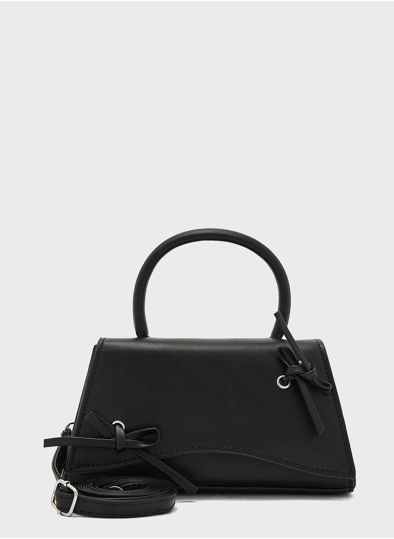 ELLA - Bow Detail Satchel Bag - Image 1