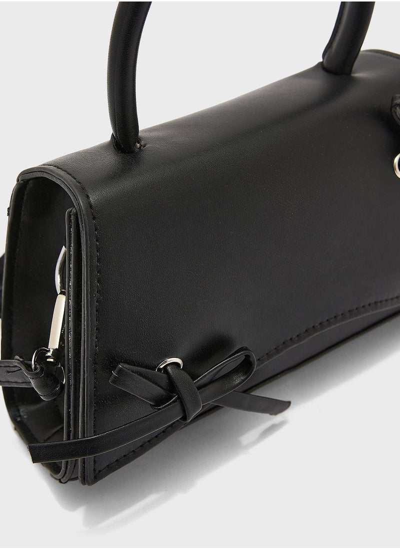 ELLA - Bow Detail Satchel Bag - Image 1