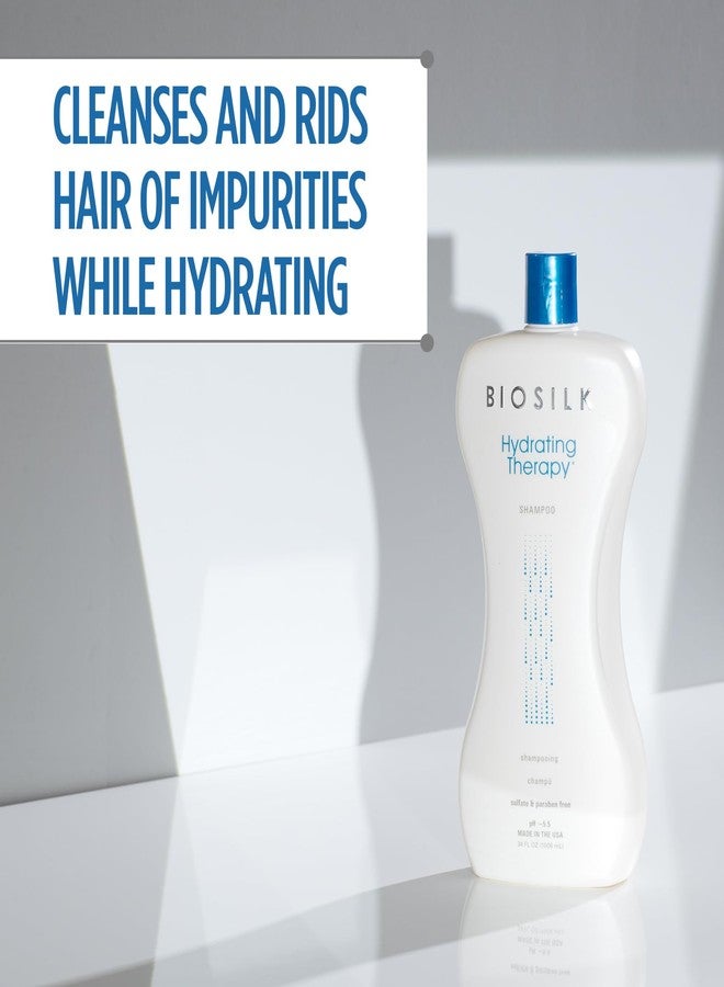 Biosilk Hydrating Shampoo, Replenishes Hair Moisture For Strong, Smooth Hair, Sulfate, Paraben, & Cruelty-Free, 34 Oz - Image 2