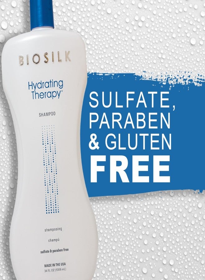 Biosilk Hydrating Shampoo, Replenishes Hair Moisture For Strong, Smooth Hair, Sulfate, Paraben, & Cruelty-Free, 34 Oz - Image 4