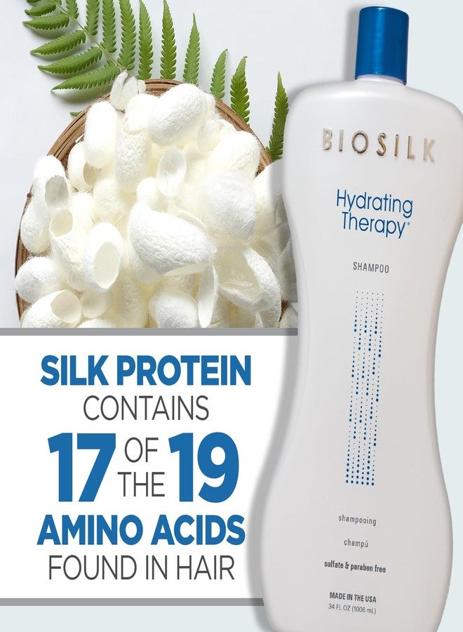 Biosilk Hydrating Shampoo, Replenishes Hair Moisture For Strong, Smooth Hair, Sulfate, Paraben, & Cruelty-Free, 34 Oz - Image 5