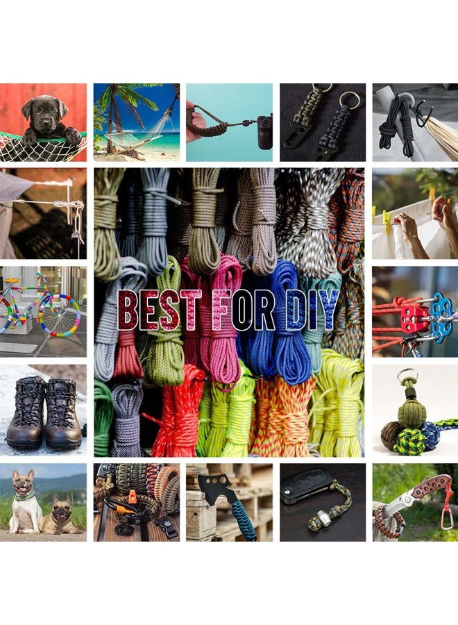 Hercules حبل بارا كورد من النوع الثالث 550، حبل مظلة، 100' لون تان صحراوي للتخييم، حبل البقاء - Image 5