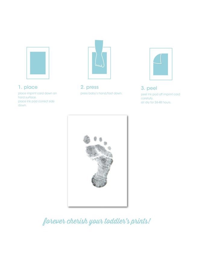 pearhead Babyprints Double-Sided Christmas Photo Ornament with Clean Touch Ink Pad, Baby's First Christmas Holiday Keepsake Ornament, Newborn Handprint or Footprint Kit, 2 Sided, Red - Image 4