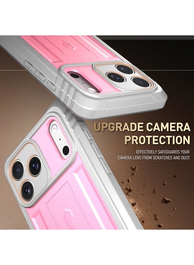 POETIC for iPhone 17 Pro Max Case with Camera Control Capture Button, [Built-in Stand] [Built-in Screen Protector] Full-Body Military Grade Rugged Phone Case for iPhone 17 Pro Max, Pink - Image 5