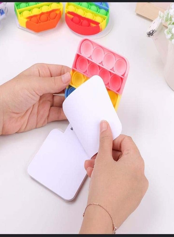 CREATIVE PENCIL 5Pcs Cute Stylish Popit Sprial Diary/Notebook: Colourful Pages Perfect for Return Gifts, Birthday Gifts, and Stationery Gifts Stress Relief Toy - Set of 5 - Image 3