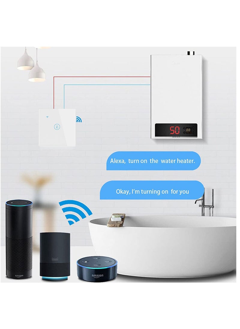 مستودع الأدوات مفتاح ذكي لاسلكي WiFi/Bluetooth, وحدة تحكم التبديل العالمية لـ Tuya Smart Home, متوافق مع Alexa وGoogle Home, التحكم الصوتي واللمس الحساس ووظيفة التوقيت  - Image 3