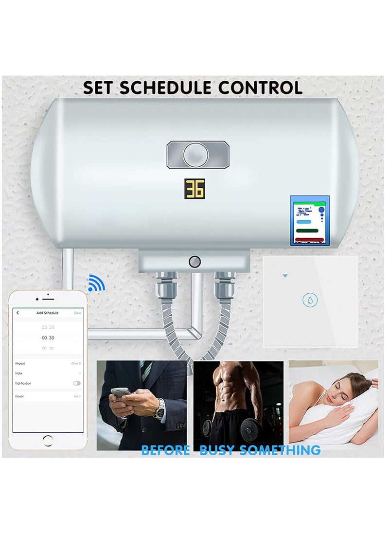 مستودع الأدوات مفتاح ذكي لاسلكي WiFi/Bluetooth, وحدة تحكم التبديل العالمية لـ Tuya Smart Home, متوافق مع Alexa وGoogle Home, التحكم الصوتي واللمس الحساس ووظيفة التوقيت  - Image 5