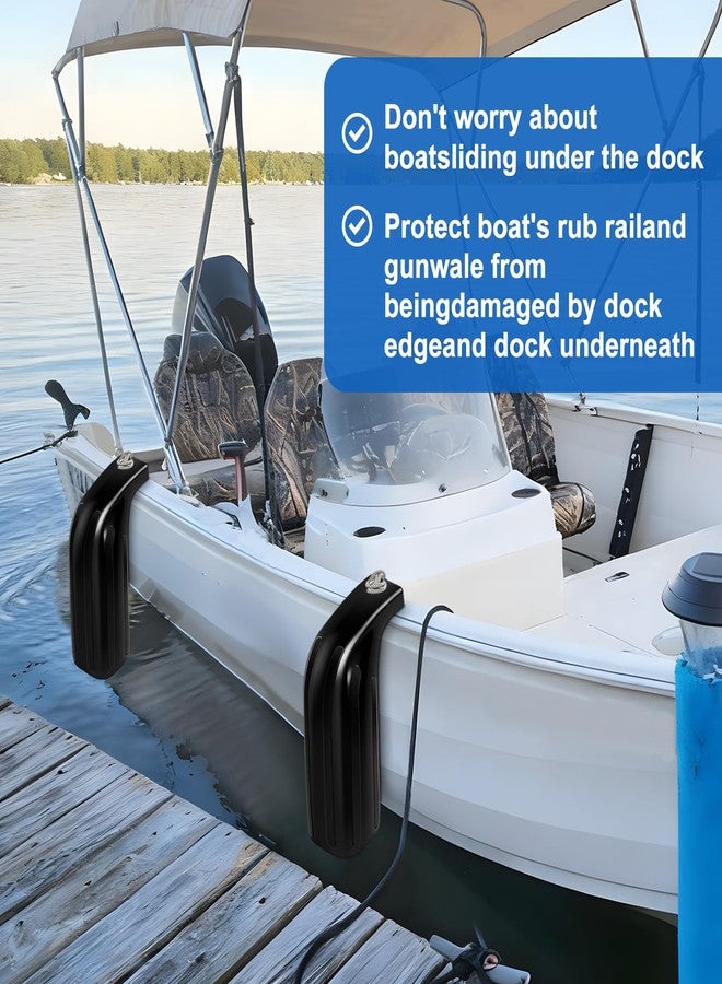 FBULWSEC Low Freeboard Boat Fenders 5x16 Portable Boat Bumpers for Docking Dock Bumpers Bass Boat Side Bumper Heavy Duty Marine Vinyl Protection for Bass Ski Bay Boats Gunwale and Hull - Image 4