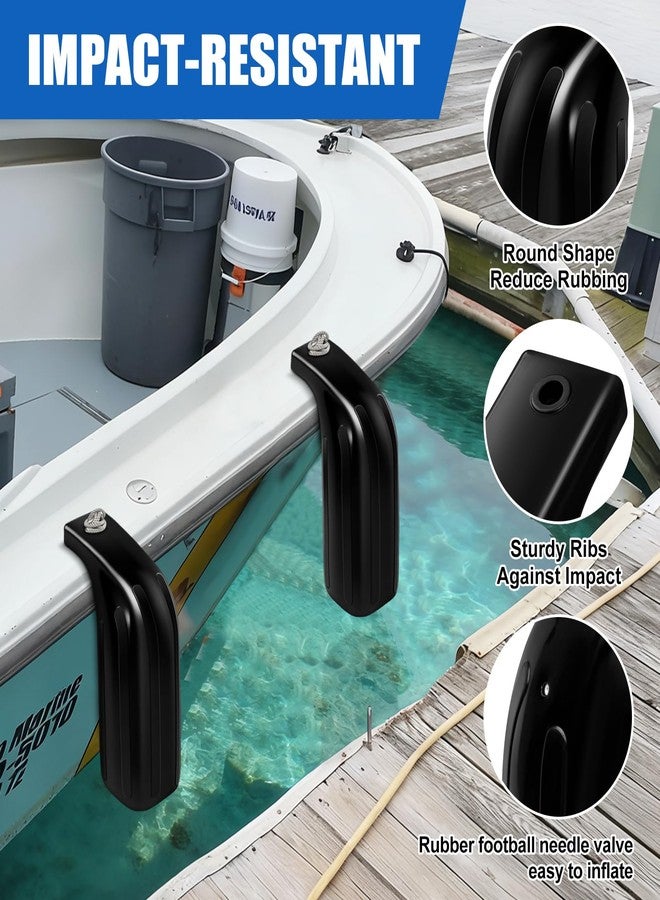 FBULWSEC Low Freeboard Boat Fenders 5x16 Portable Boat Bumpers for Docking Dock Bumpers Bass Boat Side Bumper Heavy Duty Marine Vinyl Protection for Bass Ski Bay Boats Gunwale and Hull - Image 2