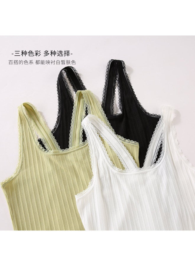 Red Bean Solid Color Sleeveless Top For Women, Thin Layering Camisole, Comfortable Strap Design, Simple And Versatile Women'S Blouse - Image 4