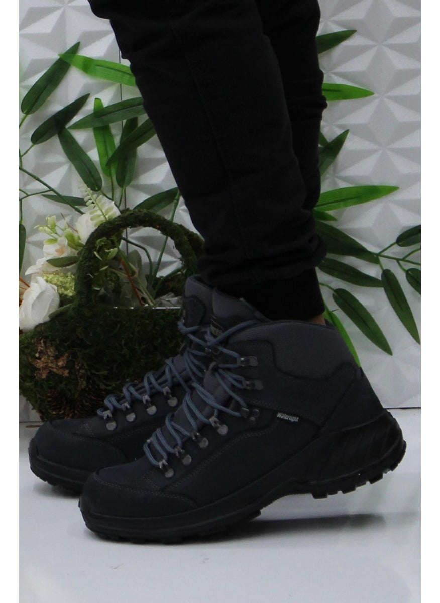 Scooter  - M4107 Gray Asphalt Anatomical Original Product Genuine Leather Waterproof Men's Boots - Image 1