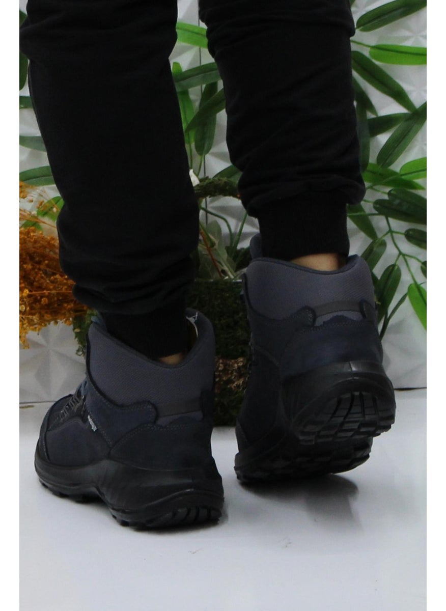 Scooter  - M4107 Gray Asphalt Anatomical Original Product Genuine Leather Waterproof Men's Boots - Image 1