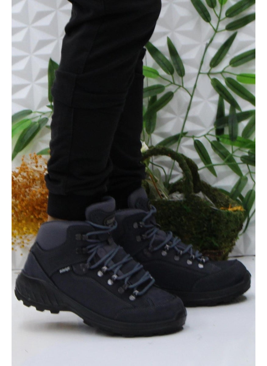 Scooter  - M4107 Gray Asphalt Anatomical Original Product Genuine Leather Waterproof Men's Boots - Image 1