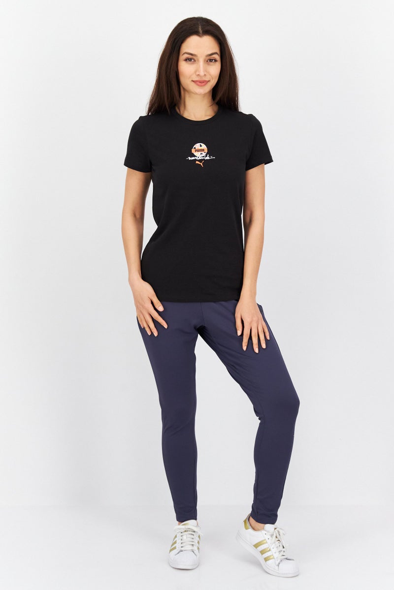 PUMA Women Sportswear Fit Short Sleeve Training Top, Black - Image 3