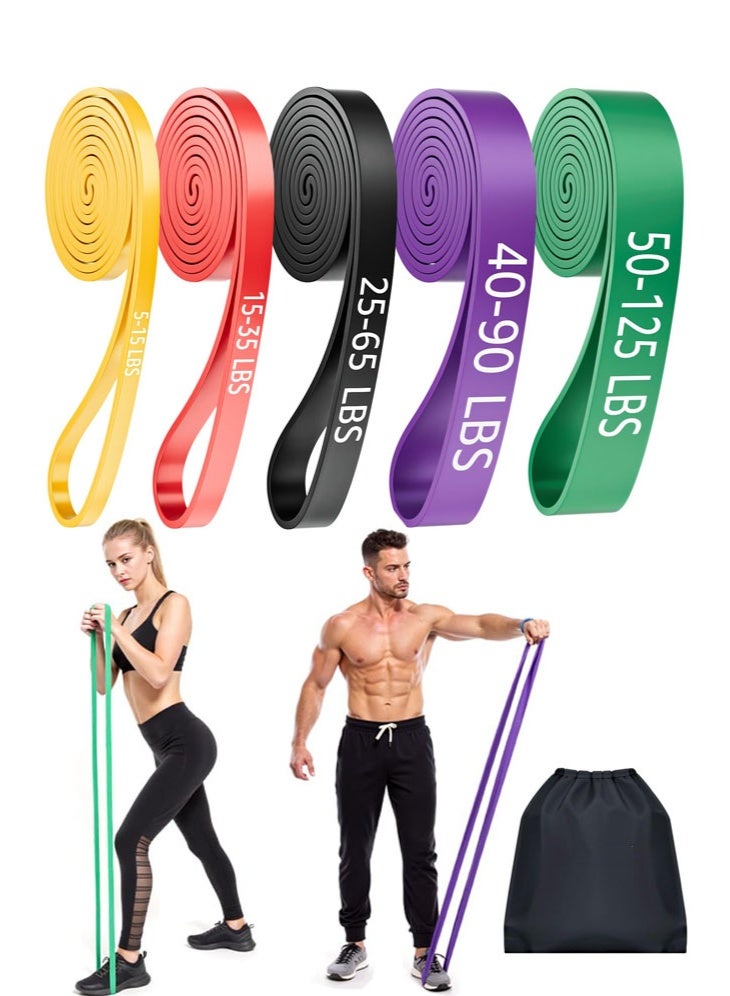 meayul 6PCS Resistance Bands Set, Exercise Bands for Working Out, Pull Up Bands Set, at Home Workout Equipment, Workout Bands for Men and Women, Stretch Bands for Strength Training Exercise Pro Workout Equipment, Muscle Training, Physical Therapy, Body Shaping - Image 1