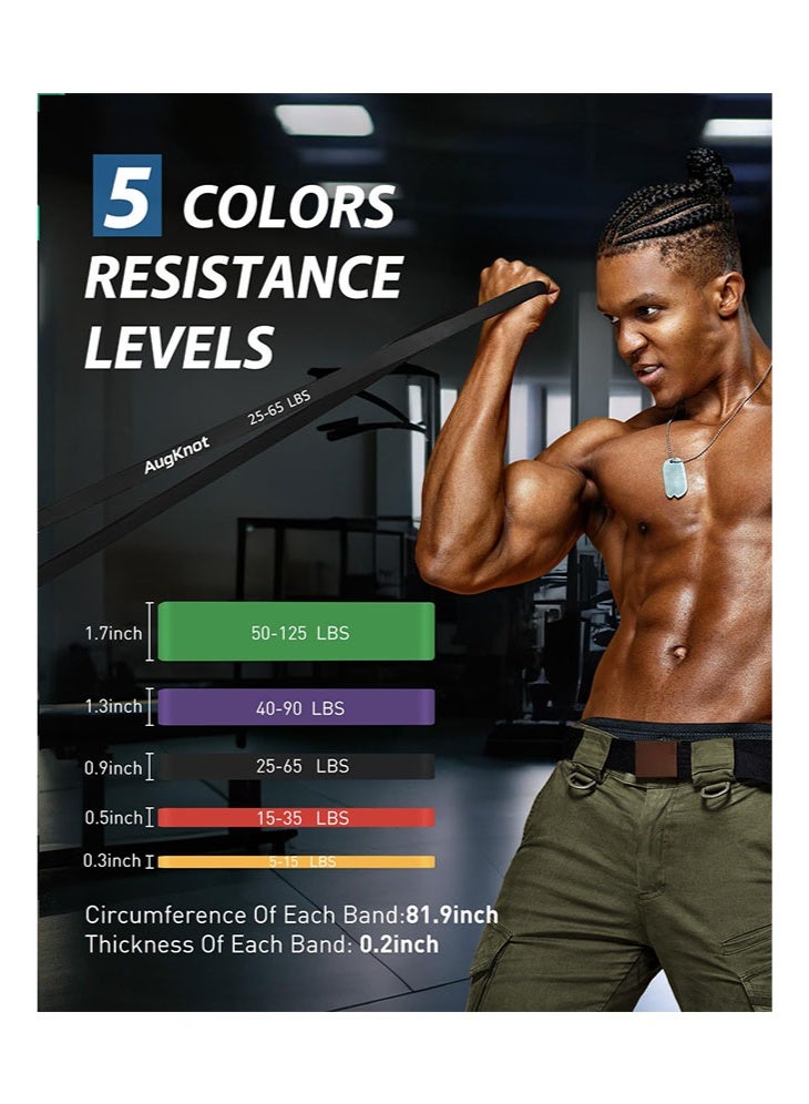 meayul 6PCS Resistance Bands Set, Exercise Bands for Working Out, Pull Up Bands Set, at Home Workout Equipment, Workout Bands for Men and Women, Stretch Bands for Strength Training Exercise Pro Workout Equipment, Muscle Training, Physical Therapy, Body Shaping - Image 2