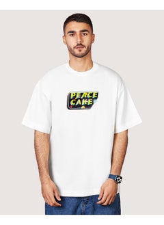 Peace Cake Printed Oversized Tee