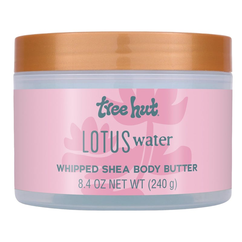 Tree Hut Lotus Water Whipped Shea Body Butter, Long-lasting Hydration Leaves Skin Feeling Soft & Moisturized, Lightweight, Nourishing Essential Body Care, 8.4 fl oz - Image 1