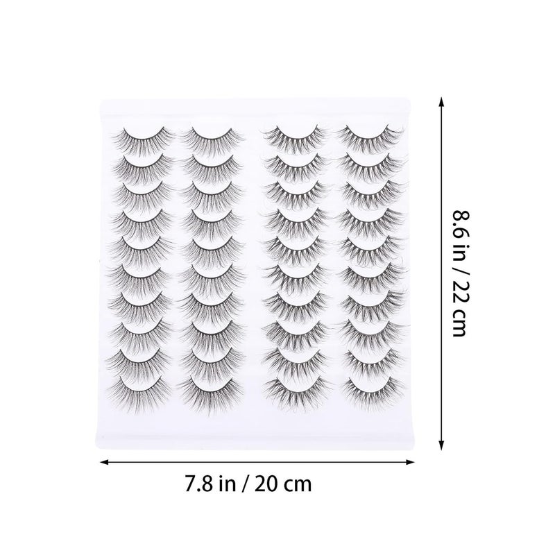 3d Natural False Eyelashes 20 Pairs Dense Fake Eyelashes for Makeup Beauty Enhancing Lashes Suitable for Daily Wear - Image 2