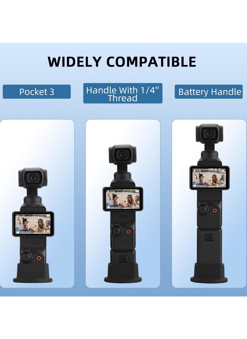 VKL Camera Mount Stand Base for DJI OSMO Pocket 3 Desktop Stable Bracket Silicone Non-Slip Support Adapter Camera Mount Gimbal Camera Accessories  - Image 2