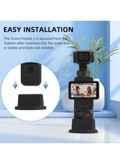 VKL Camera Mount Stand Base for DJI OSMO Pocket 3 Desktop Stable Bracket Silicone Non-Slip Support Adapter Camera Mount Gimbal Camera Accessories  - Image 5