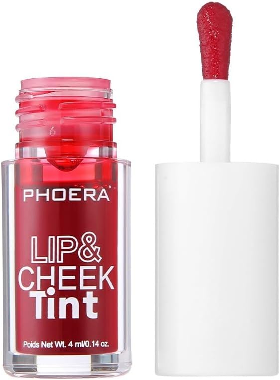تلوين الشفاه والخدود PHOERA بلمسة نهائية غير لامعة، أحمر شفاه سائل خفيف الوزن، يدوم طويلاً، مقاوم للتلطخ، مقاوم للقبلات، غير لزج، لون طبيعي قابل للبناء، لون مخملي، راقصة