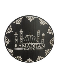 Generic Wooden Lantern Pendant - Black - Ramadan Kareem 