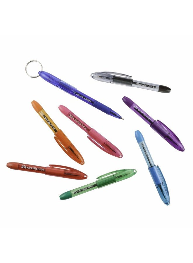 Pentel RSVP Mini Ballpoint Pen, (1.0mm) Medium Line, 24-Assorted Ink in Clear Cylinder Pack (BK91MN24M) - Image 2