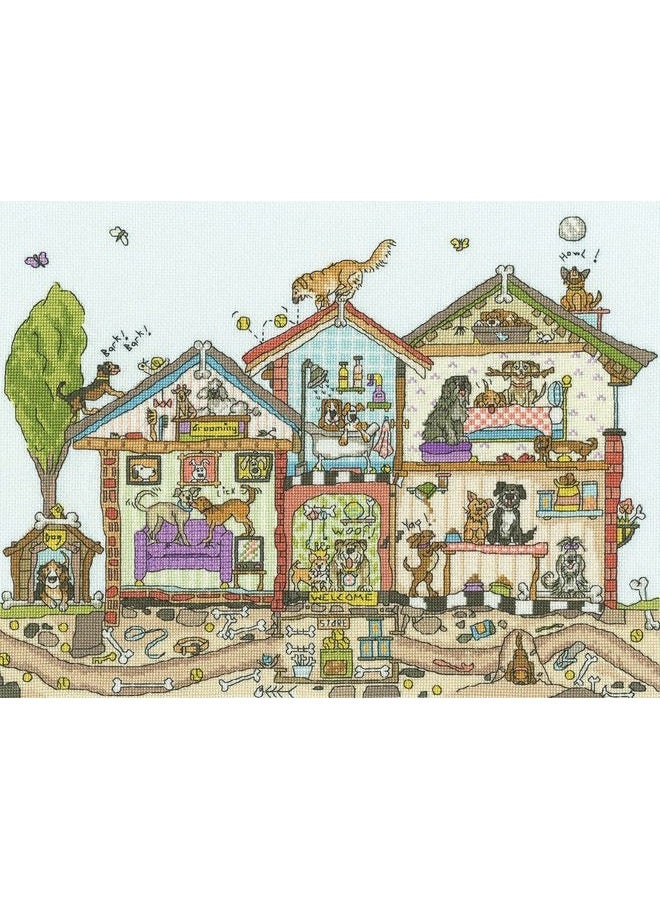 Bothy Threads Limited Counted Cross Stitch Craft Kit - Pooch Palace - Image 1