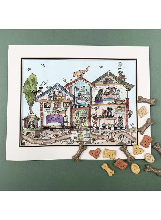 Bothy Threads Limited Counted Cross Stitch Craft Kit - Pooch Palace - Image 2
