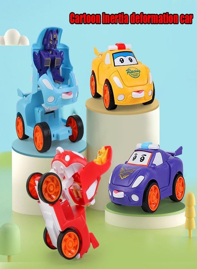 Space Enterprises Toy Car - 2-in-1 Robot & Car Toy for Boys & Girls | Auto-Transform Button | Car Toy for Kids (Multicolour) Pack of 3 - Image 5