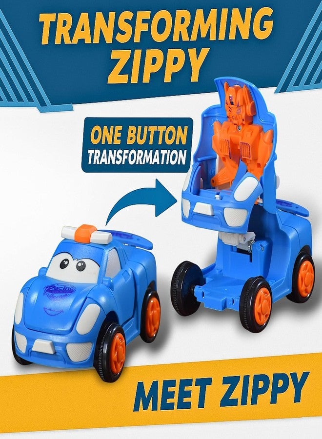 Space Enterprises Toy Car - 2-in-1 Robot & Car Toy for Boys & Girls | Auto-Transform Button | Car Toy for Kids (Multicolour) Pack of 3 - Image 2