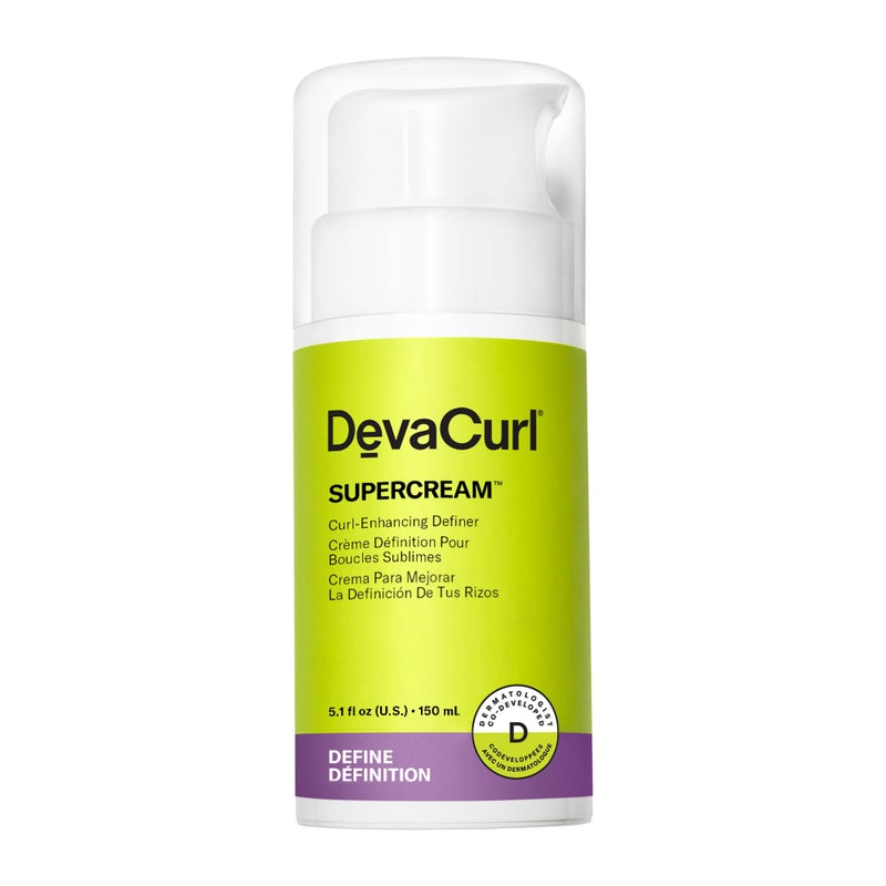 DevaCurl SuperCream Ultra-Rich Moisturizing Definer, Warm Coconut, 5.1 fl. oz - Image 1
