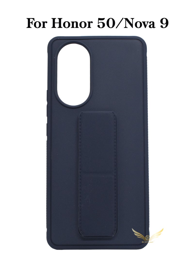 BORTONY Protective Case Cover With Finger Grip Stand For Huawei Honor 50 / Nova 9  - Image 1