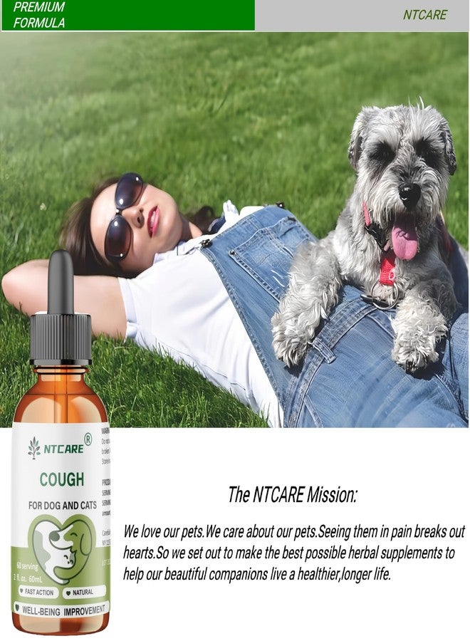 NTCARE Kennel Cough Drops for Dogs & Cats Cough Relief Dry and Wet Pet Cough Allergy Relief - for Dogs of All Breeds & Sizes-2 Oz - Image 3