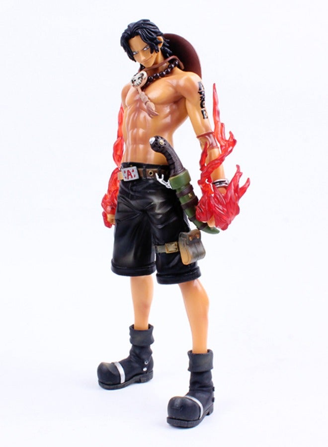 Anime One Piece Portgas D Ace Action Figure, Fire Fist Ace Figure Model Toy, Anime Realistic Model Ornament, Super Collectible Model Statue Anime Figure Toy 26CM  - Image 3