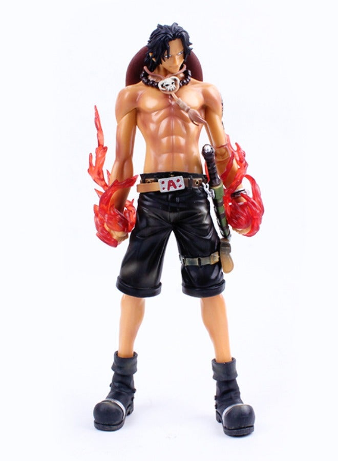 Anime One Piece Portgas D Ace Action Figure, Fire Fist Ace Figure Model Toy, Anime Realistic Model Ornament, Super Collectible Model Statue Anime Figure Toy 26CM  - Image 2