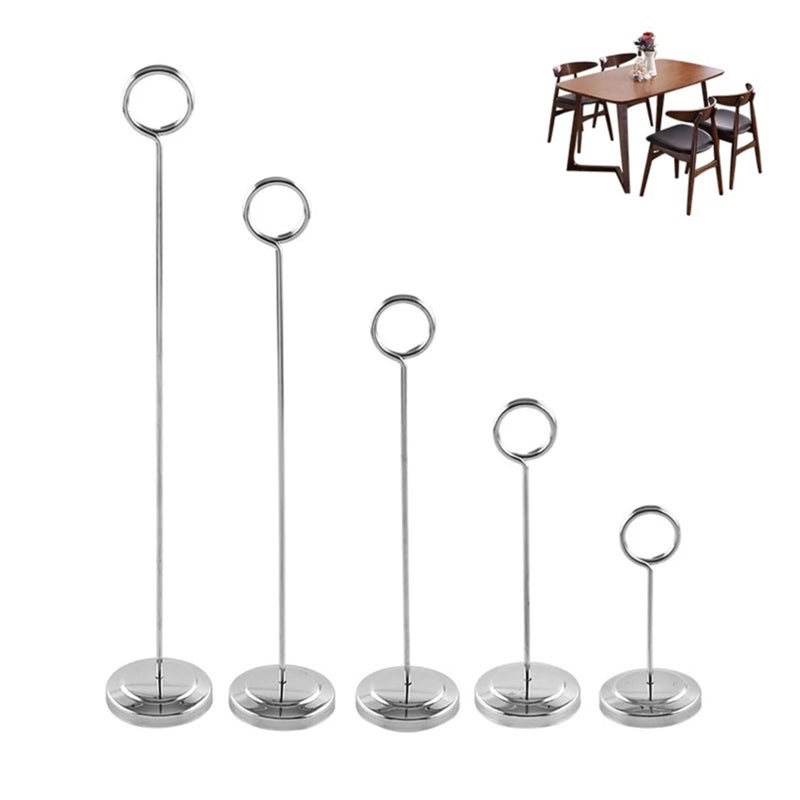 Gold Table Number Holders 4 Pcs 10cm Seat Card Menu Sign Holder - Image 2