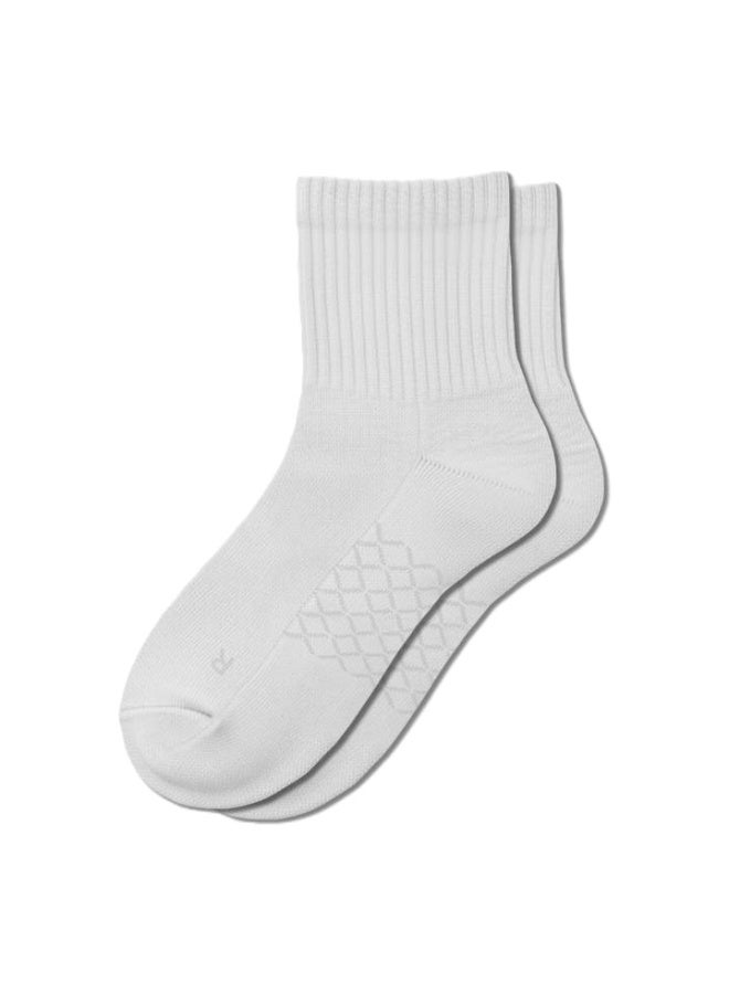 Elementa Mid-Length Comfort Socks 1 Pair with Arch Support and Peppermint Oil Technology – Soft Breathable Everyday Socks - Grey