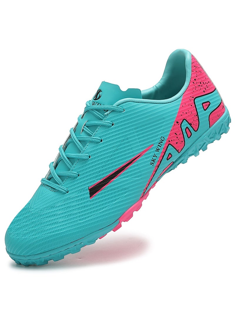 SKY WING Football Cleats For Men And Women,Indoor Outdoor Low Top Unisex Soccer Shoes Lightweight Shock Resistant Training Boots Professional Turf Shoes Sport Athletic Ground Football Boots - Image 1