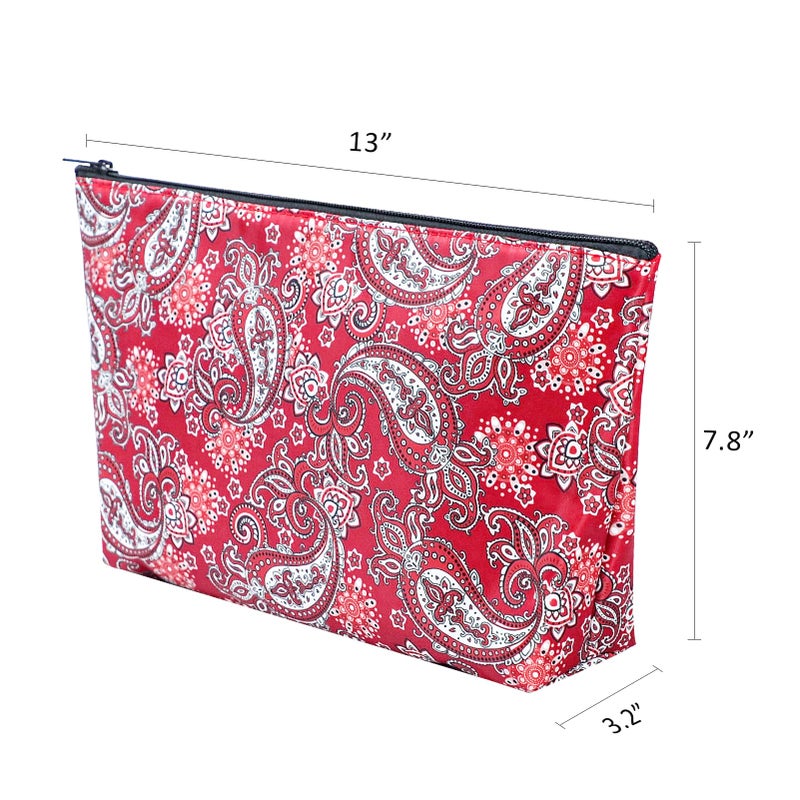 GUSTARIA Empty Mahjong Bag,Thickened Red Printed American Mahjong Tiles Bag (Case Only) - Image 2