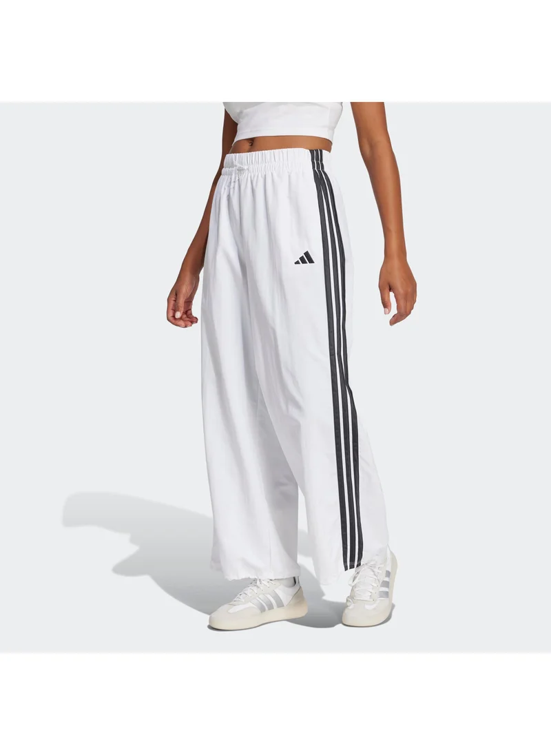 adidas بنطلون باراشوت نسائي أساسي بنمط 3 خطوط