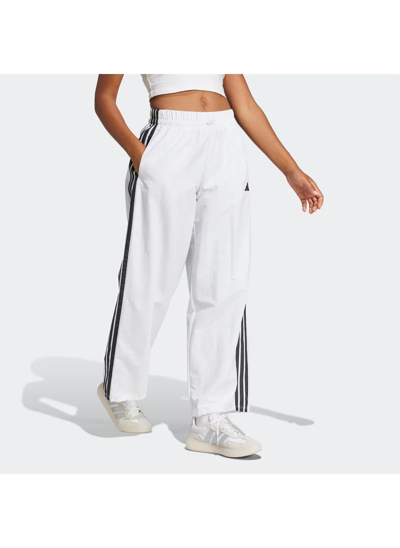 adidas بنطلون باراشوت نسائي أساسي بنمط 3 خطوط