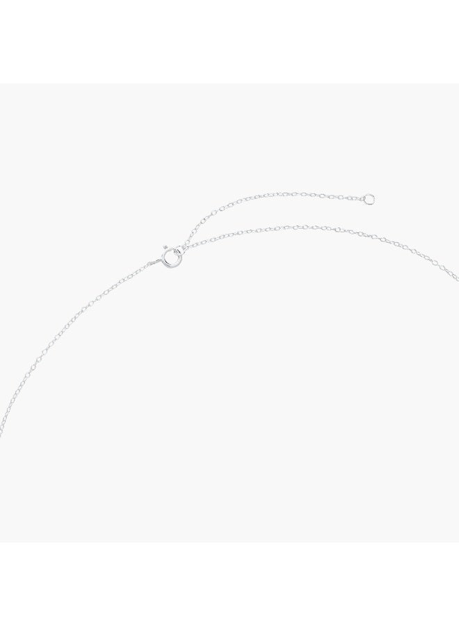 LIFESTYLE Silver Tone Necklace with Star Motif - Image 3